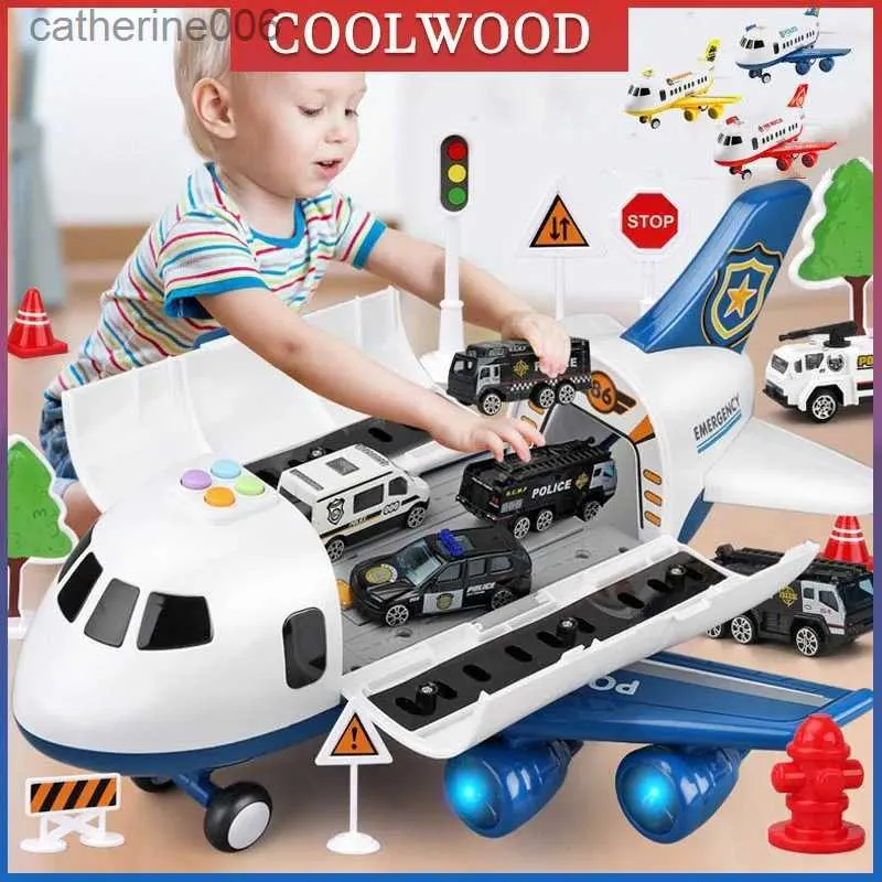 Other Toys Large Early Education Aircraft Toys Passenger Plane Aircraft Toy DIY Car Toy Aircraft Kids Airplane Toy for Children's Day GiftL231024