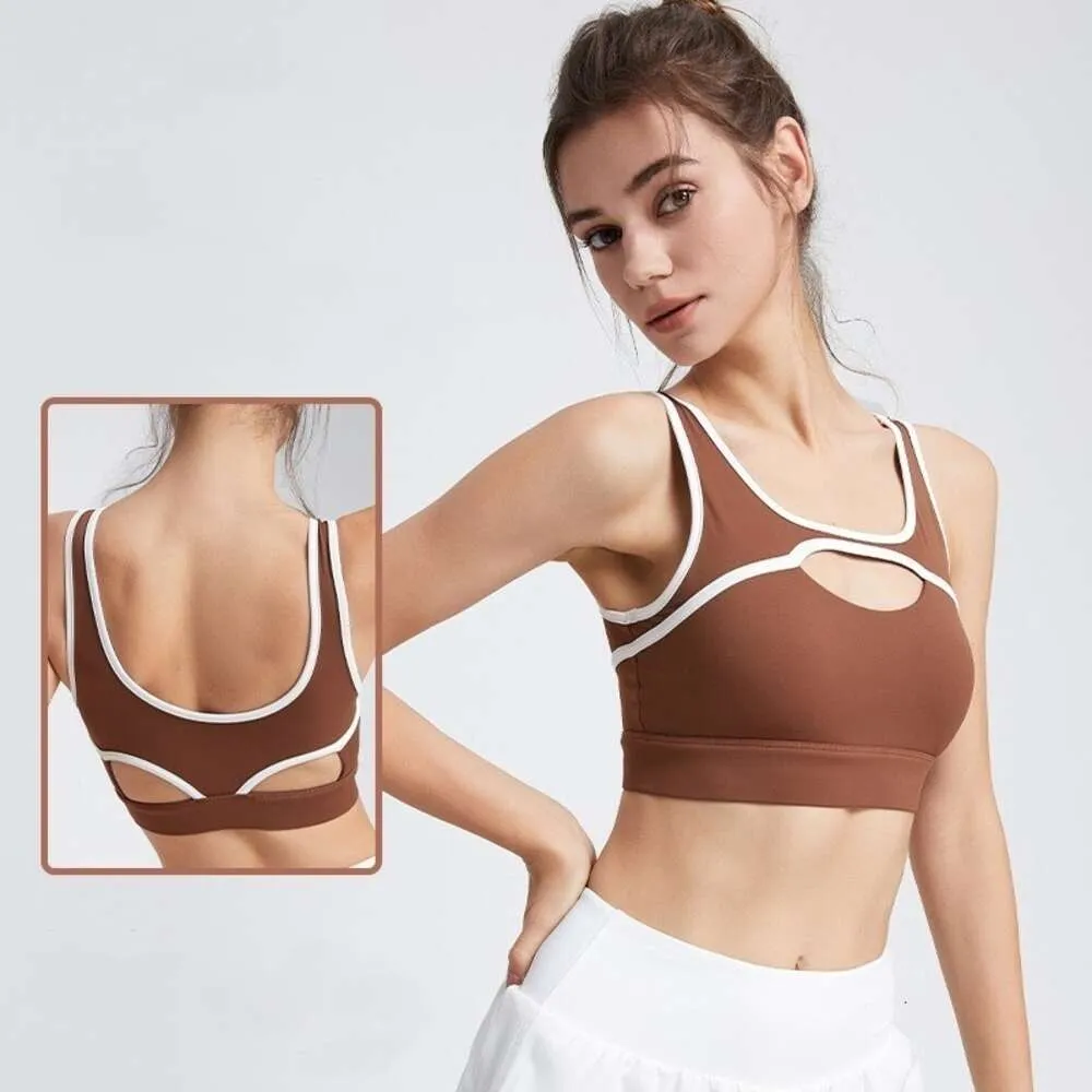 Lu Lu Gym Yoga Citroen Sportbeha Dames Lente Zomer Nieuwe schoonheid Terug in het schokbestendige kledingondershirt Buiten de fitness Running Athletic