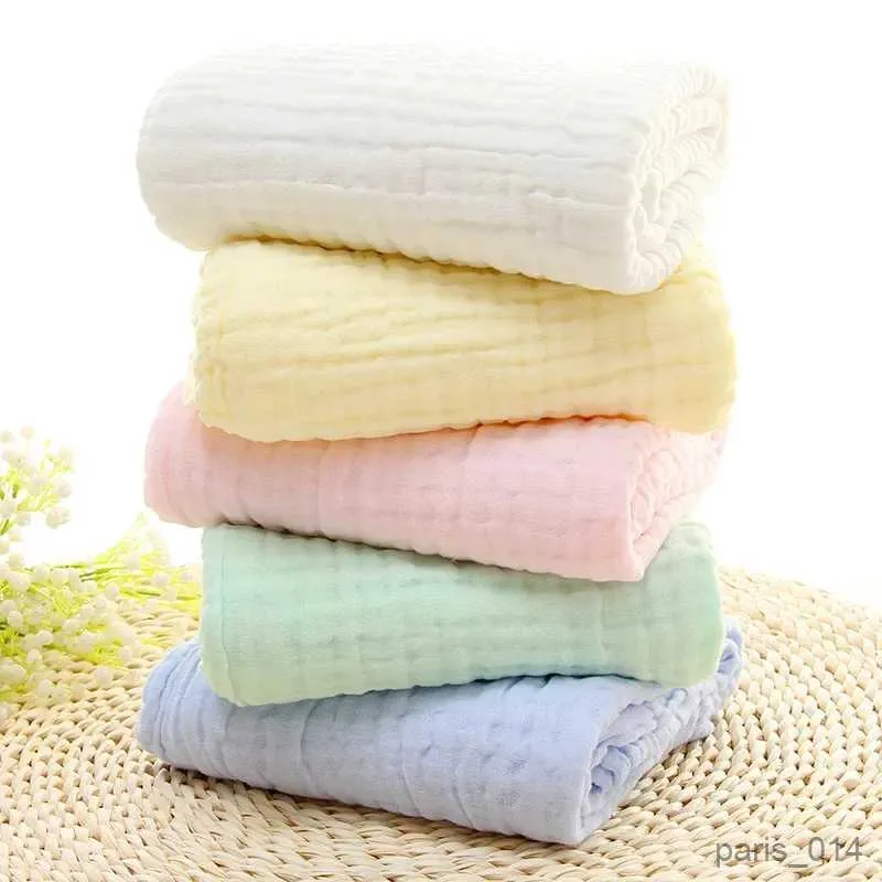 Couvertures Couverture de bébé Couverture de bain pour bébé Serviette de bain pour enfants Couches de literie 100 * 100 cm Couverture en mousseline à bulles de coton pur