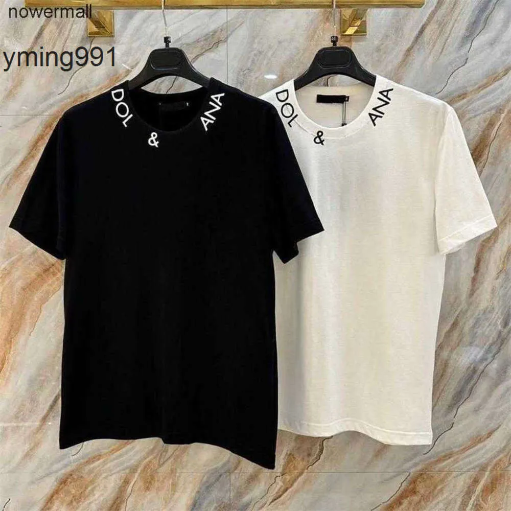 dg dolce gabbana Вы camisetas blancas Milán Algodón impecable letra correcta Imprimir raphic Polos tops Shor ZL4S