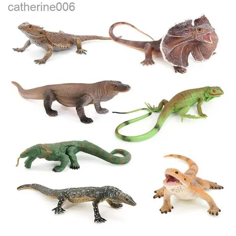 VICASKY 2Pcs Realistic Lizard Figurines Plastic Animal Models For