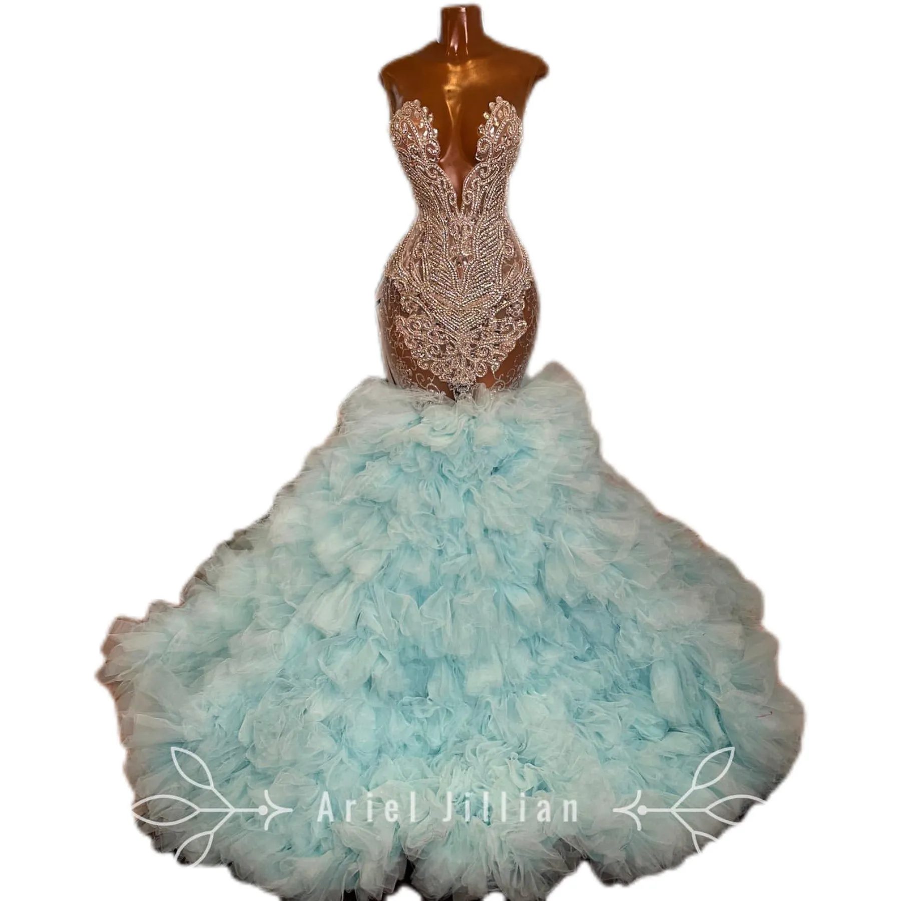 open lace back dress The Ariel Gown