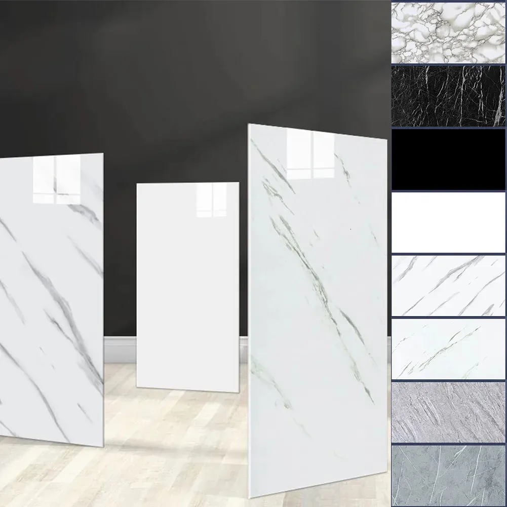 Vägg klistermärken vattentät klistermärke marmor brickor kök hem badrum tapeter bakgrund dekorrum tegel papper dekor 231023