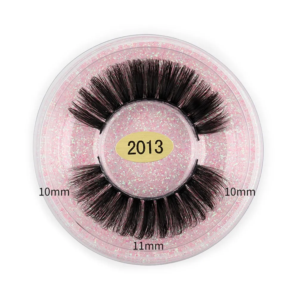 Wholesale 1Pair False Eyelashes 3D Dramatic Volume Eyelash Natural Messy Faux Mink Lash Extension Beauty Supplies In Bulk