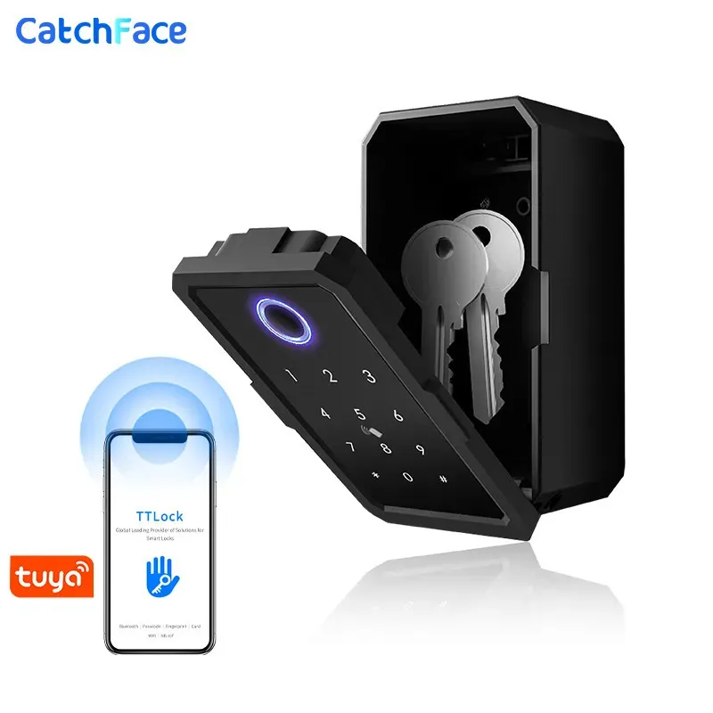 Smart Lock Key Box Outdoor Waterproof Safe Security Intelligent Password Storage Box Tuya or TTLock APP Anti-theft box 231023