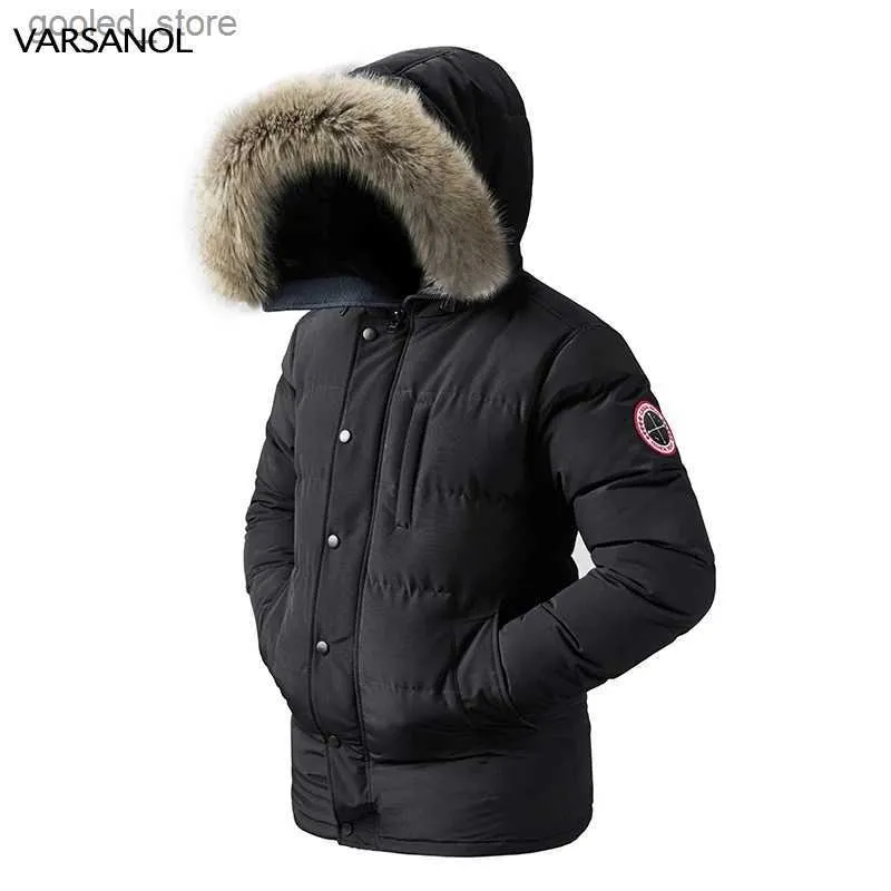 Parkas pour hommes VARSANOL -30 degrés hiver doudoune hommes Parkas manteau coupe-vent épais à capuche hommes Parka vêtements décontracté chaud Windpoof vestes Q231024