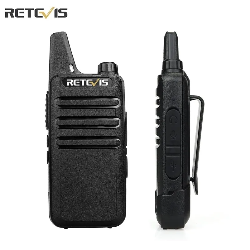 Walkie Talkie Retevis 2 PCS Mini Walkie Talkie PMR 446 Portable Two-Way Radio HT PTT Walkie-Talkies RT622 Portable Radio for Hunting Cafe RT22 231023