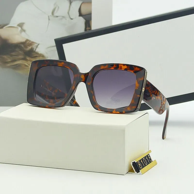 Женские дизайнерские солнцезащитные очки Брендовые солнцезащитные очки Пляжные очки Женские очки 4 цвета Высокое качество и коробка AAA