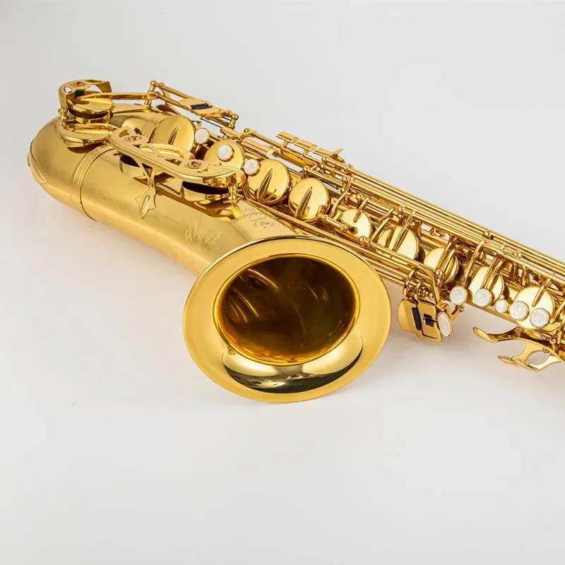 Saxofone alto tenor YTS-875EX Bb Tune instrumento de sopro lacado dourado com acessórios de capa frete grátis 010