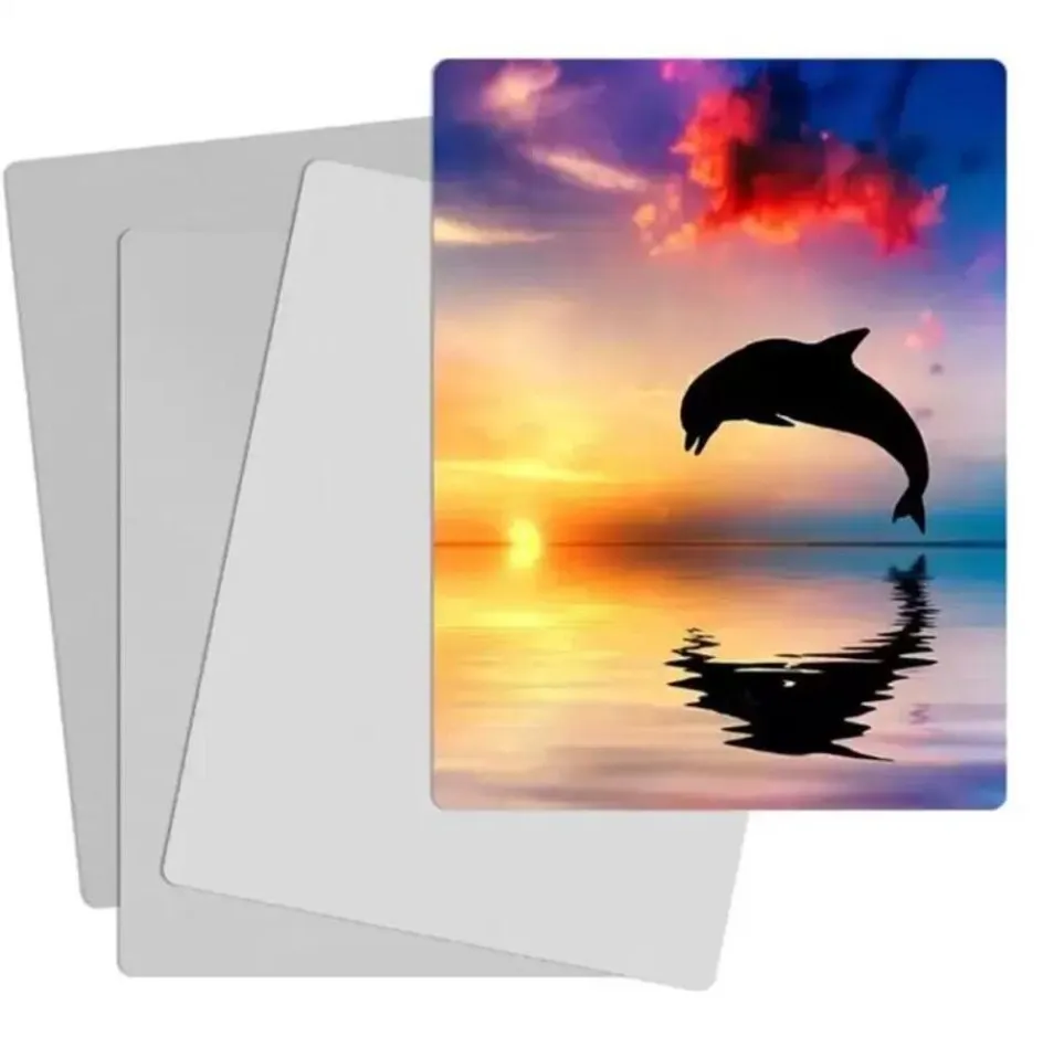 Aluminum Sublimation Photo Panel For DIY Printing 20x30cm Aluminum Painting Panels Sheet Disc