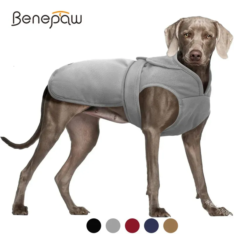 Dog Apparel Benepaw Cold Weather Dog Coat Winter Comfortable Dog Warm Fleece Jacket Windproof Dog Clothes Vest For Small Medium Large Dogs 231024