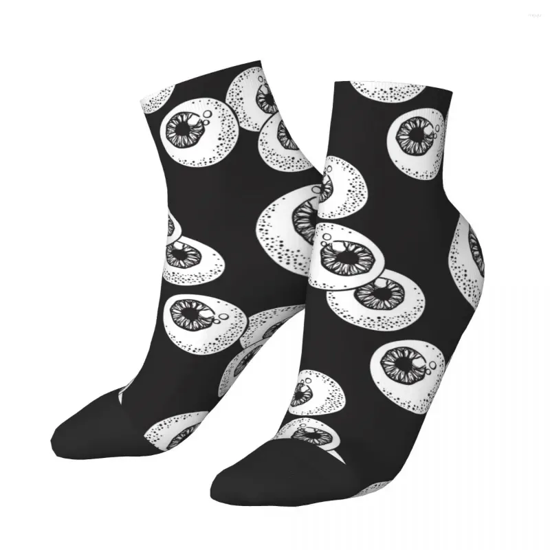 Men's Socks Polyester Low Tube Human Eyeballs Breathable Casual Short Sock