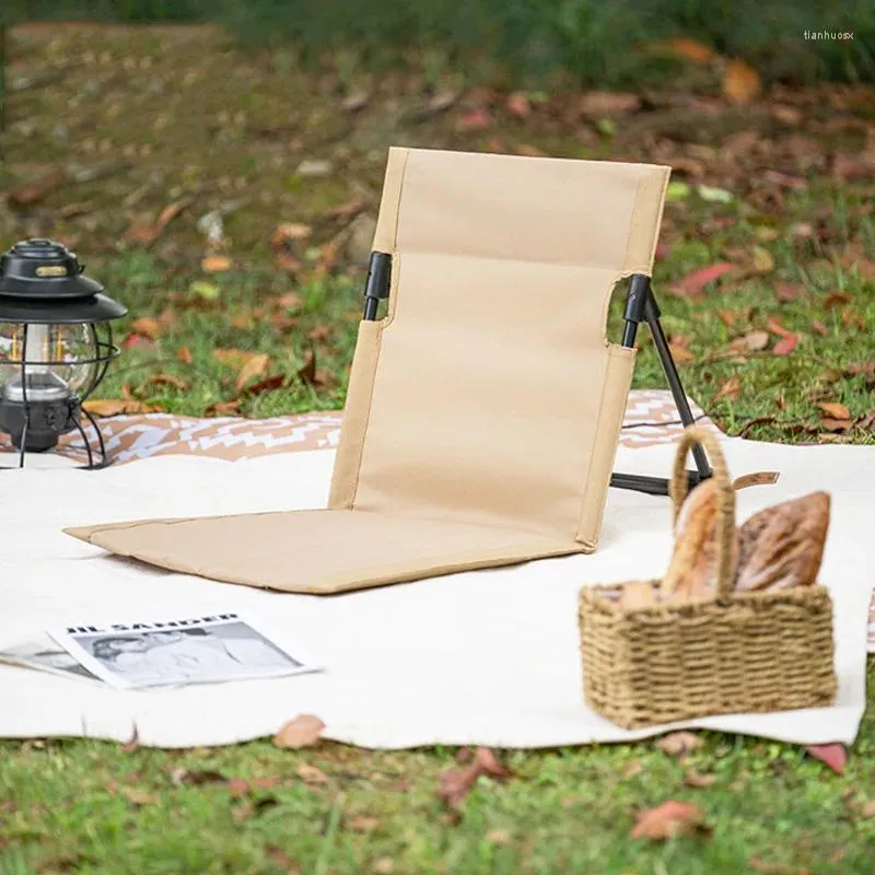Lägermöbler utomhus fällbar campingstol bärbar avföring fiske ryggstöd sittande bänkförsörjning