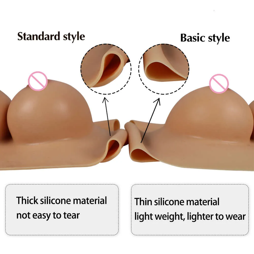 High Collar Style Artificial Silicone Breast Shape Fake Breasts Boobs  Enhancer Suitable for Mastectomy Prosthetics Weddings Christmas Halloween  (Color