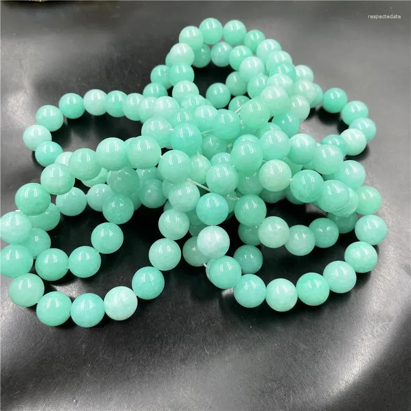 Pulseira Jade Verde Lago Strand 12mm