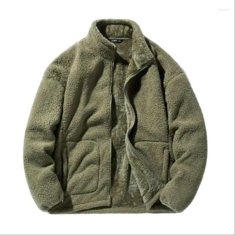 Giubbotti da uomo Autunno Inverno In Pile Teddy Giacca Uomo Donna Coppie Fodera di Lana Cappotto Oversize Velluto Caldo Cardigan Harajuku Abbigliamento 2023