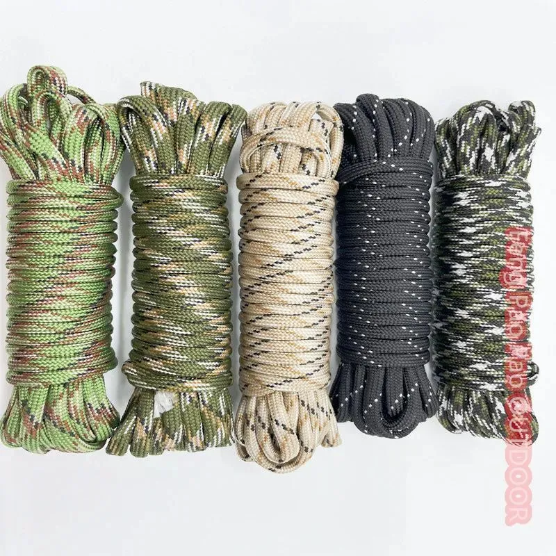 Climbing Ropes 550 4mm 7 Bracket Core Parachute Rope for Survival Parachute Rope Lanyard Camping Rock Climbing Camping Rope Hiking Clothesline 231024