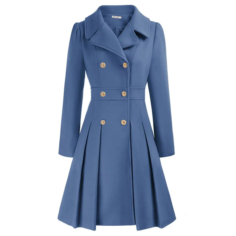 APTRO Women s Winter Wool Dress Coat Double Breasted Pea 51 OFF