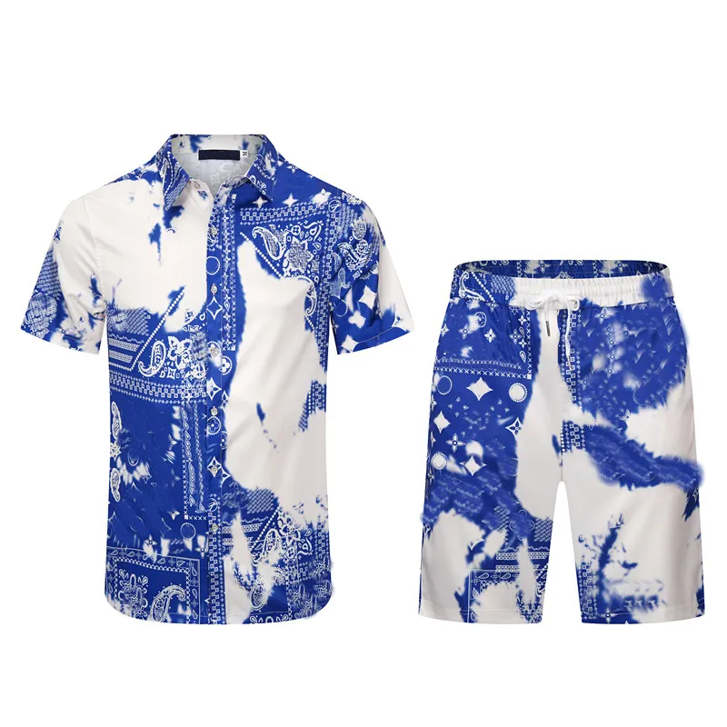 Designer Shirt Mens Button Up Shirts print bowling shirt Hawaii Floral Casual Shirts Men Dress Hawaiian t-shirt s-2xl