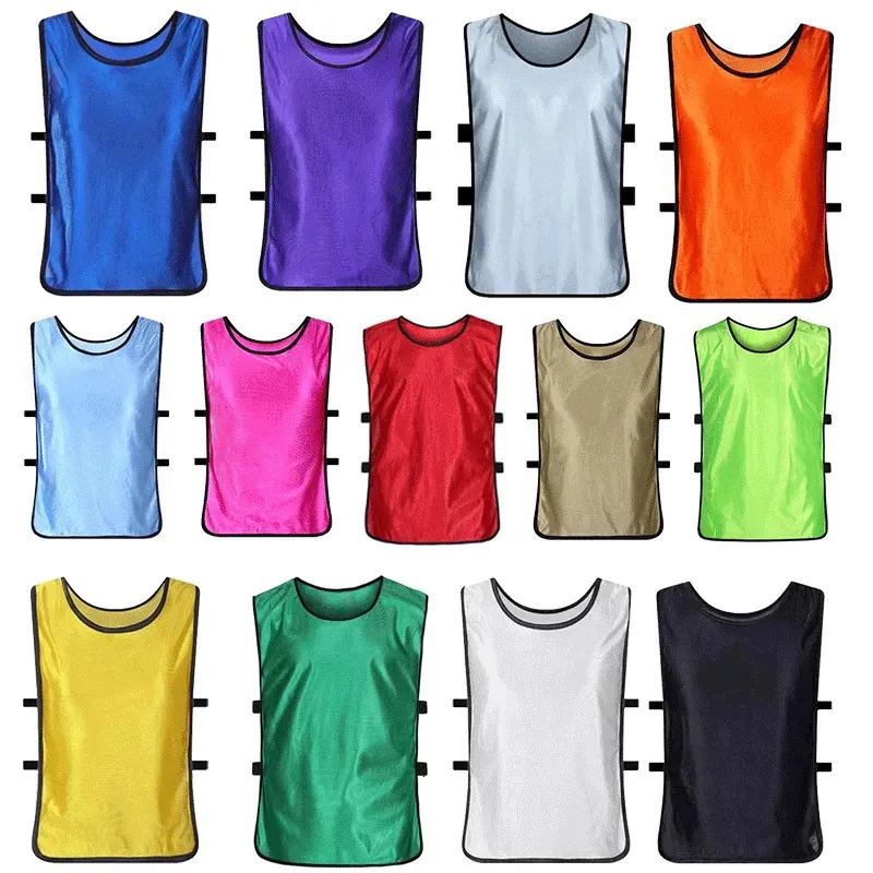 Andra idrottsartiklar Vuxna fotboll Pinnies Snabbt torrt DIY Vuxen Barnfotboll Soccer Training Sports Vest Breattable Team Training Bibbs 231024