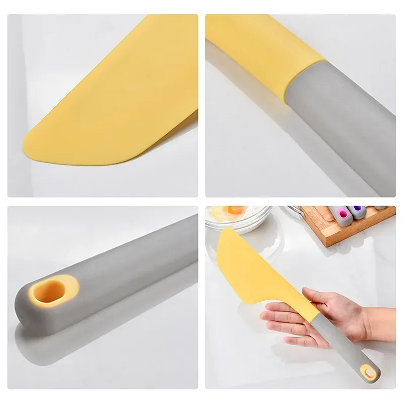 Extra Large Silicone Cream Baking Scraper 34Cm Non Stick Butter Spatula Smoother Spreader Heat Resistant Cookie Pastry Scraper 10.20