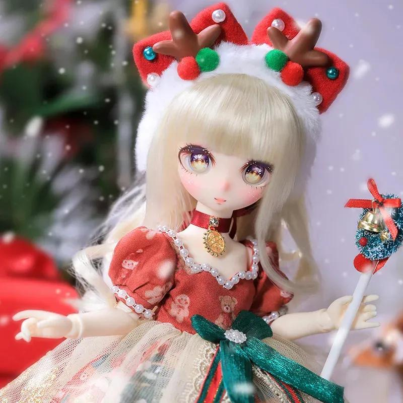 Bebekler Fantezi Angel Varış Noel Hediye Doll 16 BJD Bebek QQ Fulset 31cm Reçine Oyuncak Diy Hediye Bebekler 231023