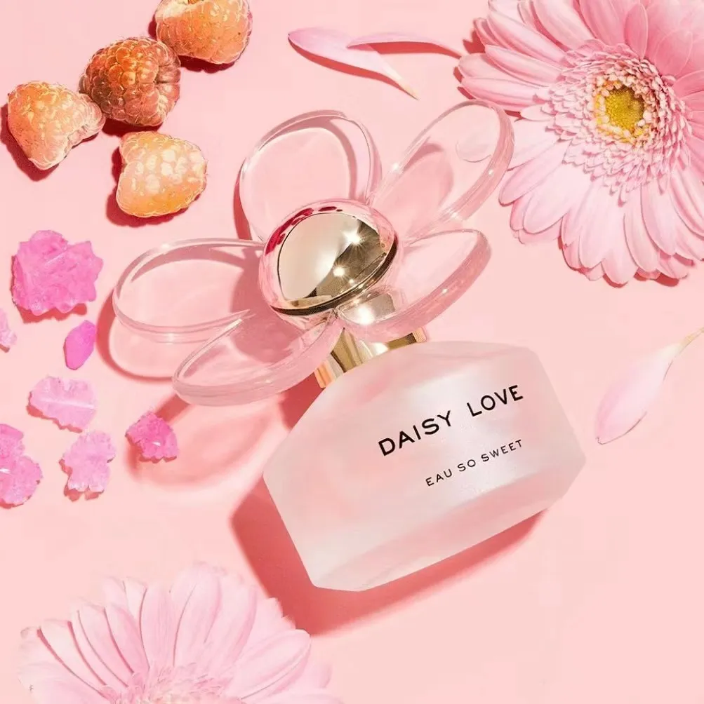 Miłość 100 ml Daisy Perfume Eau de Toilette Parfum Spray 3.3fl.zn Długowy dobry zapach Edt Edp Lady Girl Sweet Intensywne ciało Kolonia Dezodorant Szybki statek