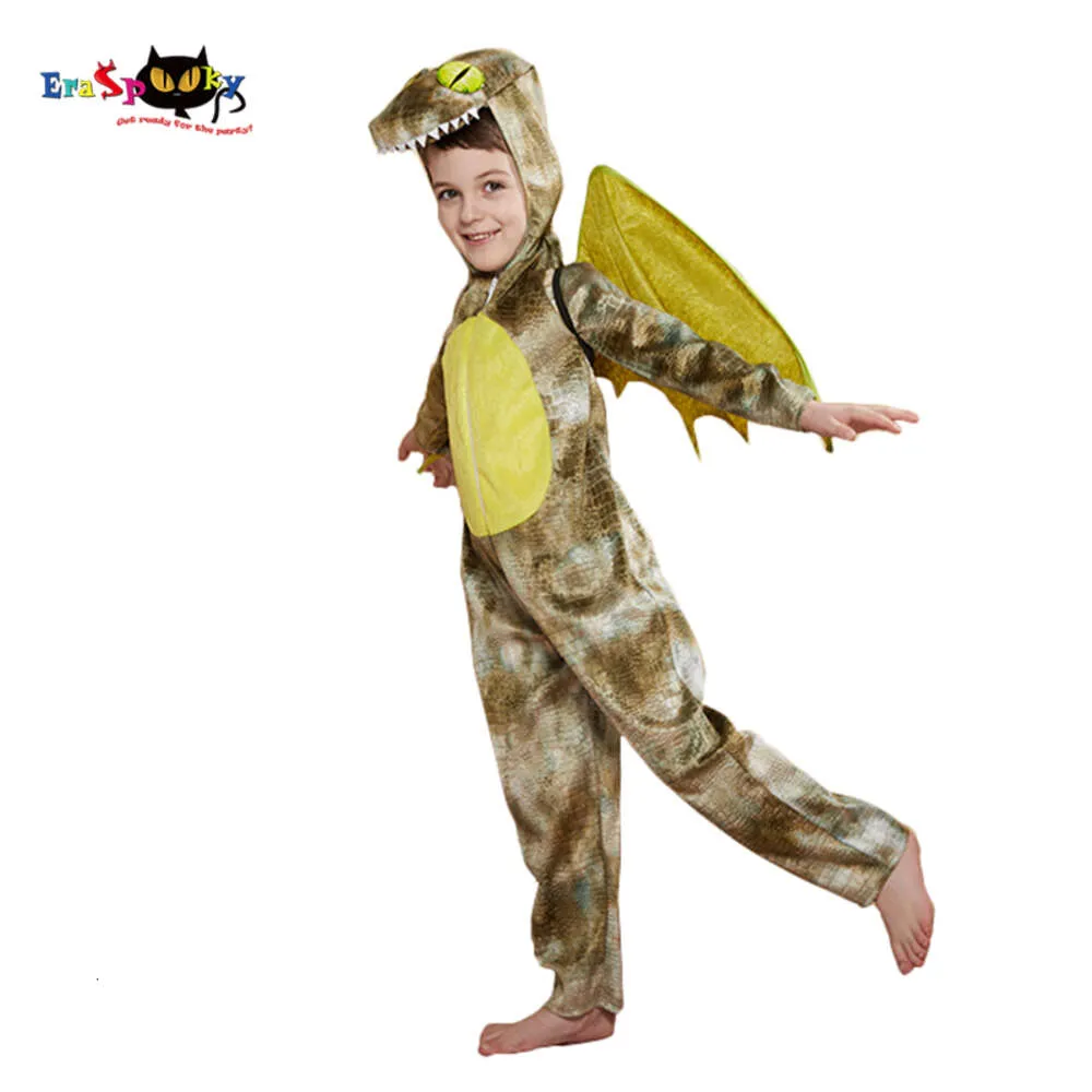 cosplay eraspooky barn flygande dinosaurie älskling drake barn kostym halloween djur jumpsuit vingar karneval party purim outfitcosplay