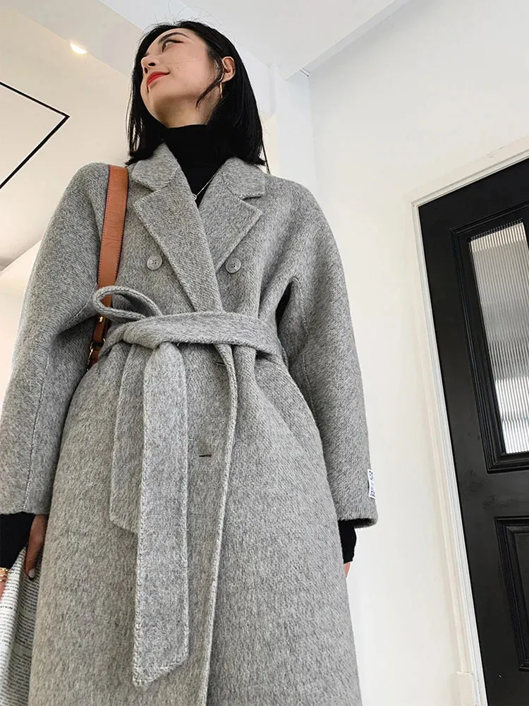 HAND MADE herringbone over wool coat