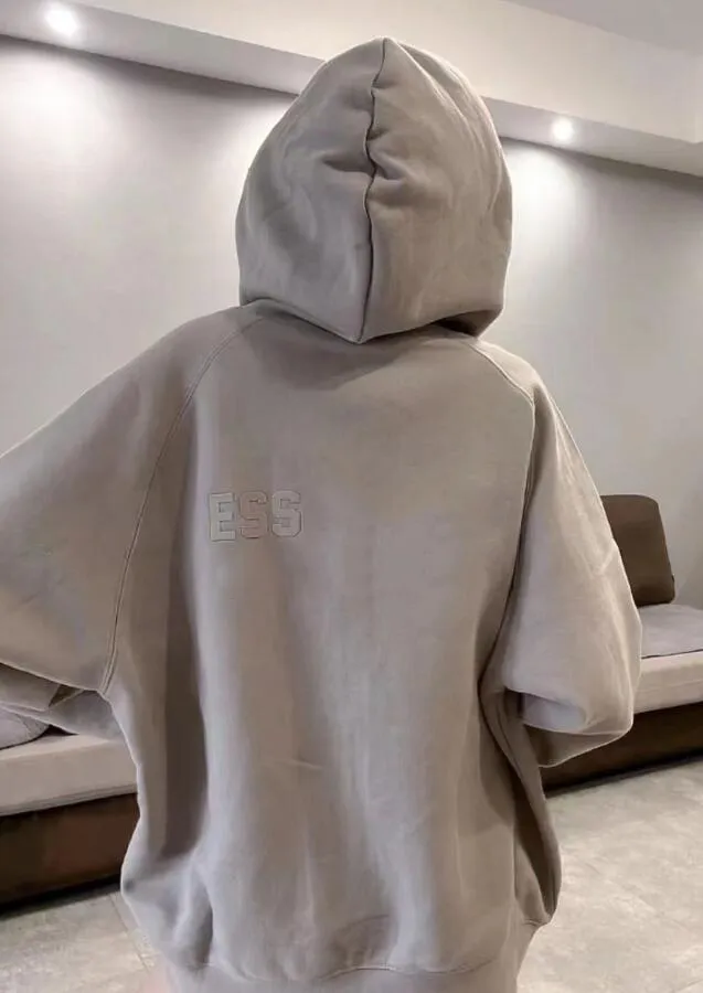 FOG STRIPE SOFT HEART HOODIE