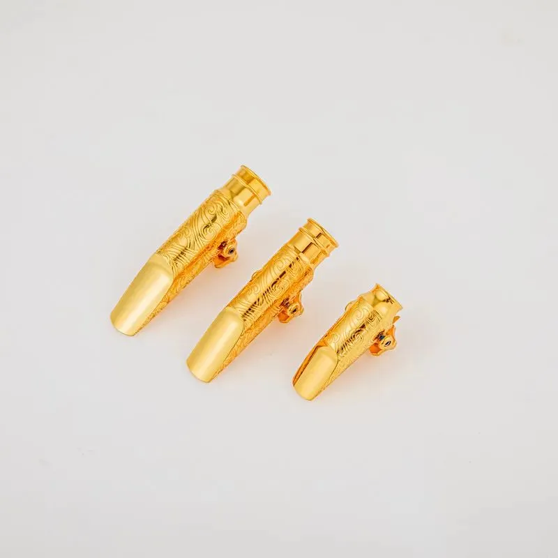 High Quality Professional Tenor Soprano Alto Saxophone Metal Mouthpiece Gold Plating Sax Mouth Pieces Accessories Size 5 6 7 8 011