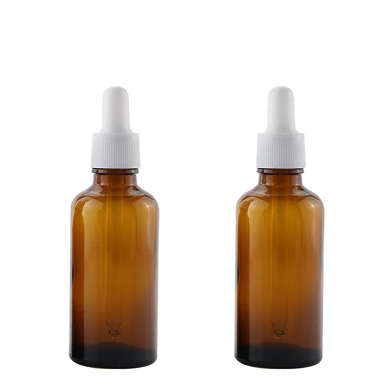 Wholesale Leakproof Amber Glass Eye Amber Glass Dropper Bottles For