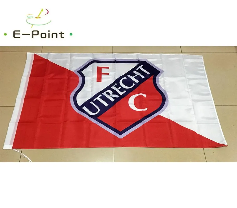 Hollande Utrecht 3 * 5 pieds (96 cm * 144 cm) drapeau en polyester bannière décoration pays-bas volant drapeau de jardin de maison cadeaux de fête 1492675