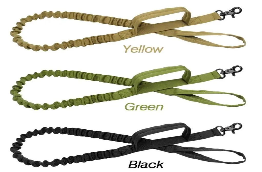 Army Tactical Dog Leash Nylon Bungee Leashes Pet Military Lead Belt Training Running Leash For Medium Large Dogs German bbysMS3575592