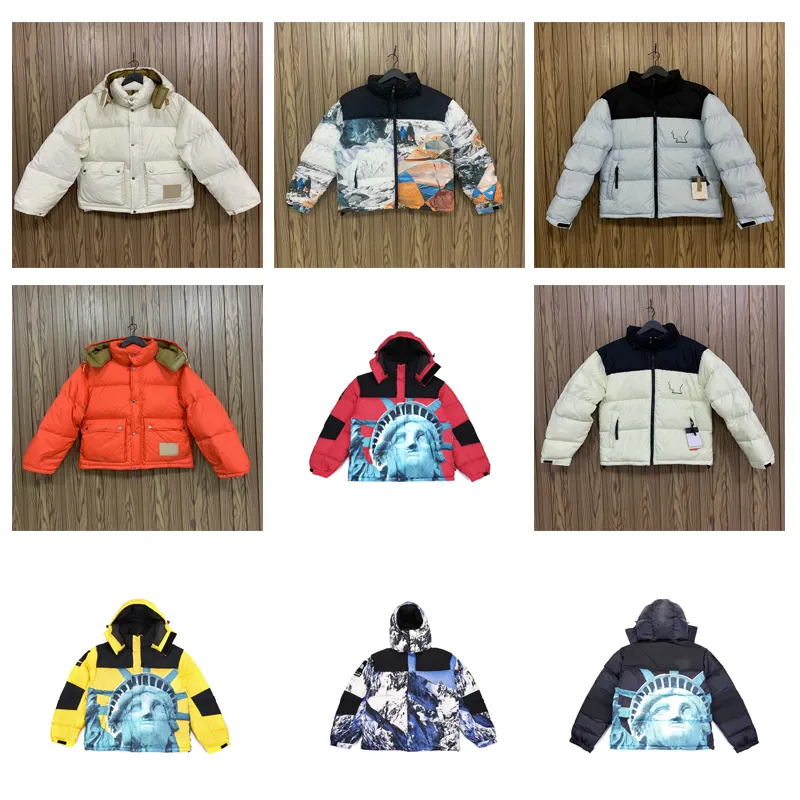 Dikke pufferjas voor heren dames 2023 mode nieuwe winter herfst jassen Windbreakers Dikke warme jassen Tops Canadese Uitloper parka met lange mouwen Geometrische print