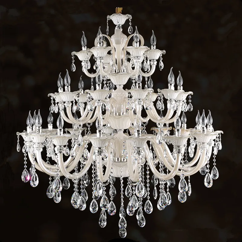 Crystal chandelier flush mount lighting fixture 25 in+ width 10+ lights ...