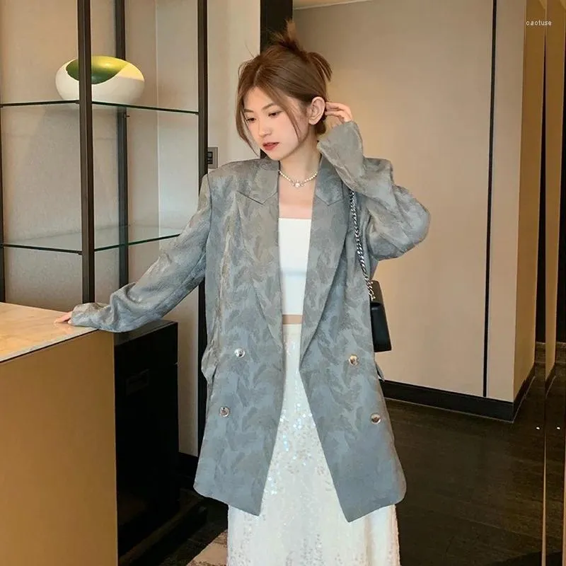 Jacquard top suit jacket