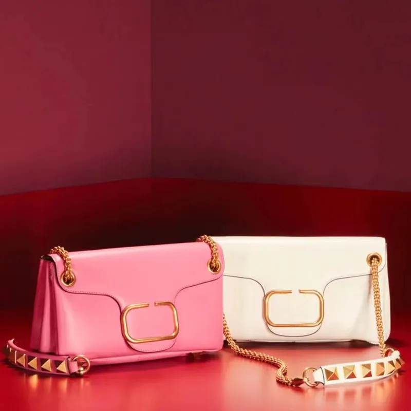 5a qualidade designer saco stud sinal couro corrente bolsa de ombro novo designer saco de corrente feminina embreagem clássico menina bolsas de couro bolsa