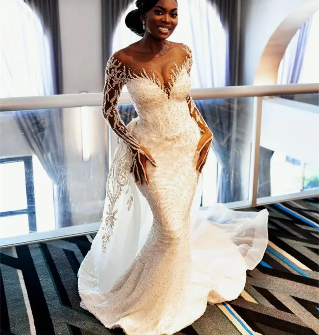 Vestidos Nupciales En Árabe: Vestido De Novia Blanco De Tamaño