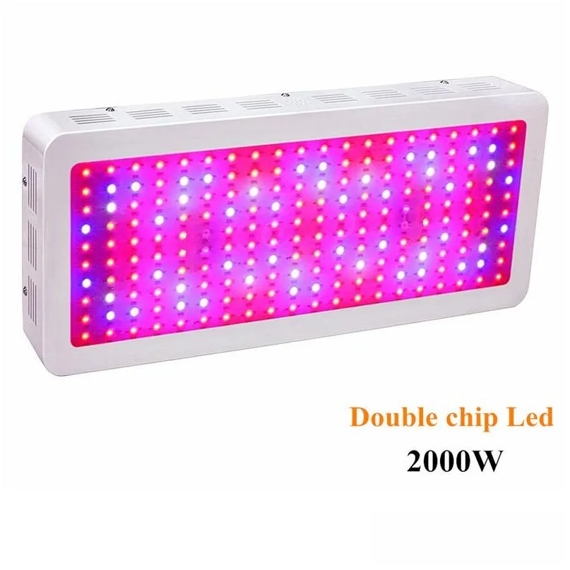 Cultivez des lumières 2000W Double Chips LED Spectre FL 410-730Nm pour les plantes d'intérieur et la phrase de fleur avec une baisse de rendement très élevée livrer Dhnjv