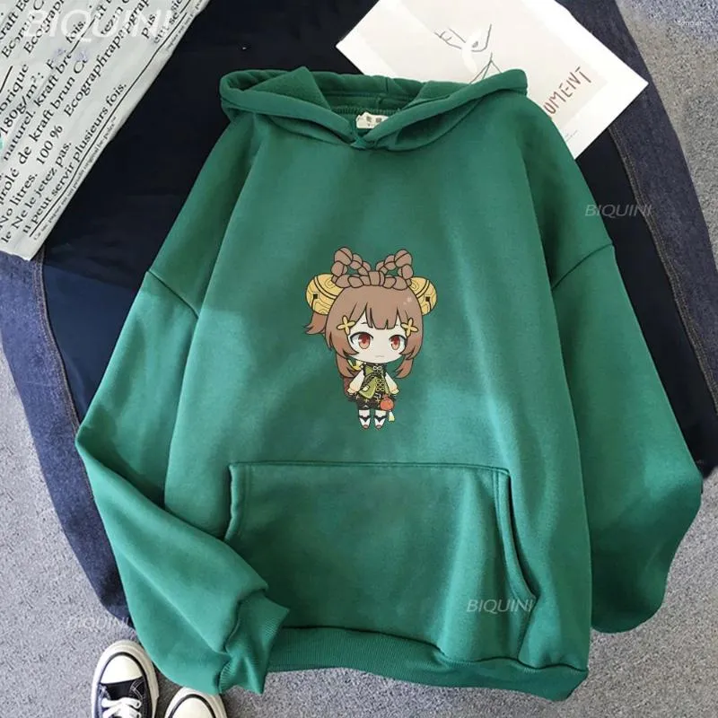 Damen Hoodies Anime Yaoyao Genshin Impact Hoodie Cartoon Mann Frau Unisex Streetwear Harajuku Kapuzenpullover Korea Mode Tuch