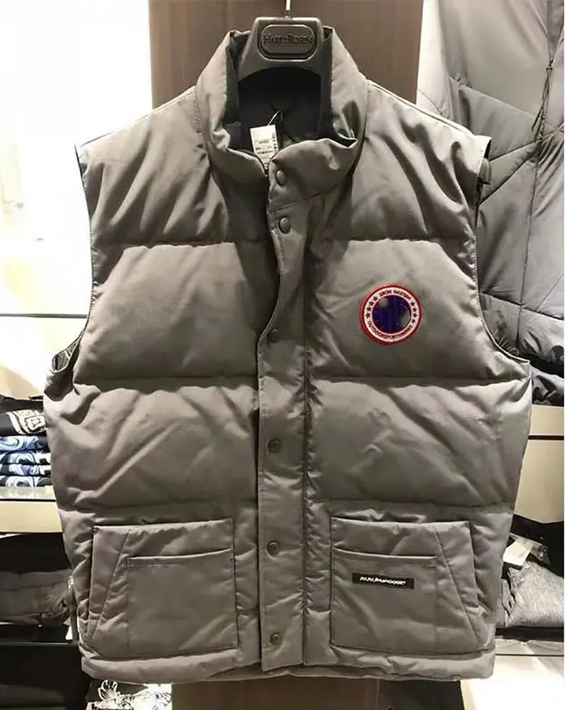 Canadian USA Winter Canada Popularność na zewnątrz kamizelki luksusowe kurtki modowe damskie gilet designer płaszcz męski Doudoune Luxe Goose Veste Homme Manteau