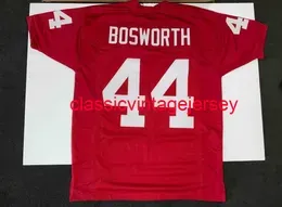 Men Women Youth Brian Bosworth Jersey Sewn Red College Jersey Stitched Custom Any name number Football jersey