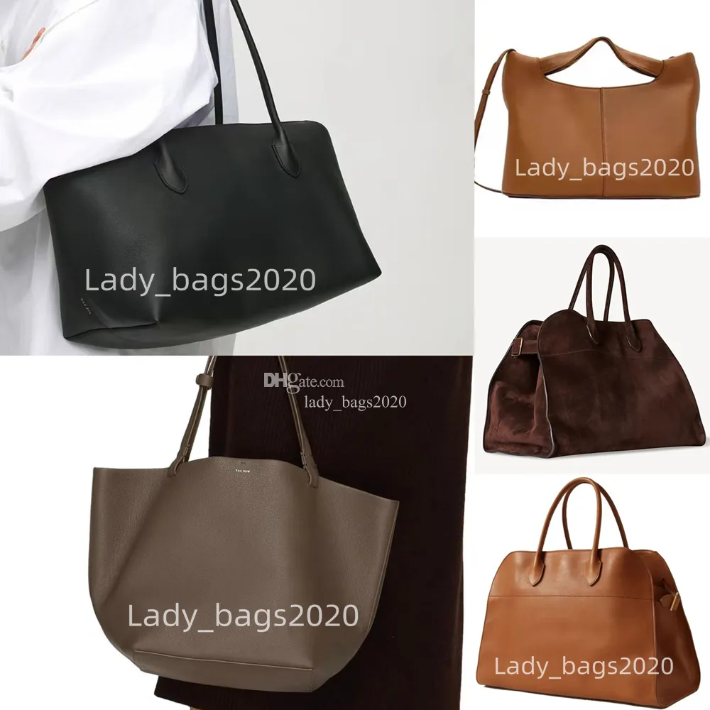 The Row Bag Park Tote Margaux 15 TOTES كبير السعة MARGAUX 17 حقيبة يد CAMDEM الجلدية الفاخرة WIND