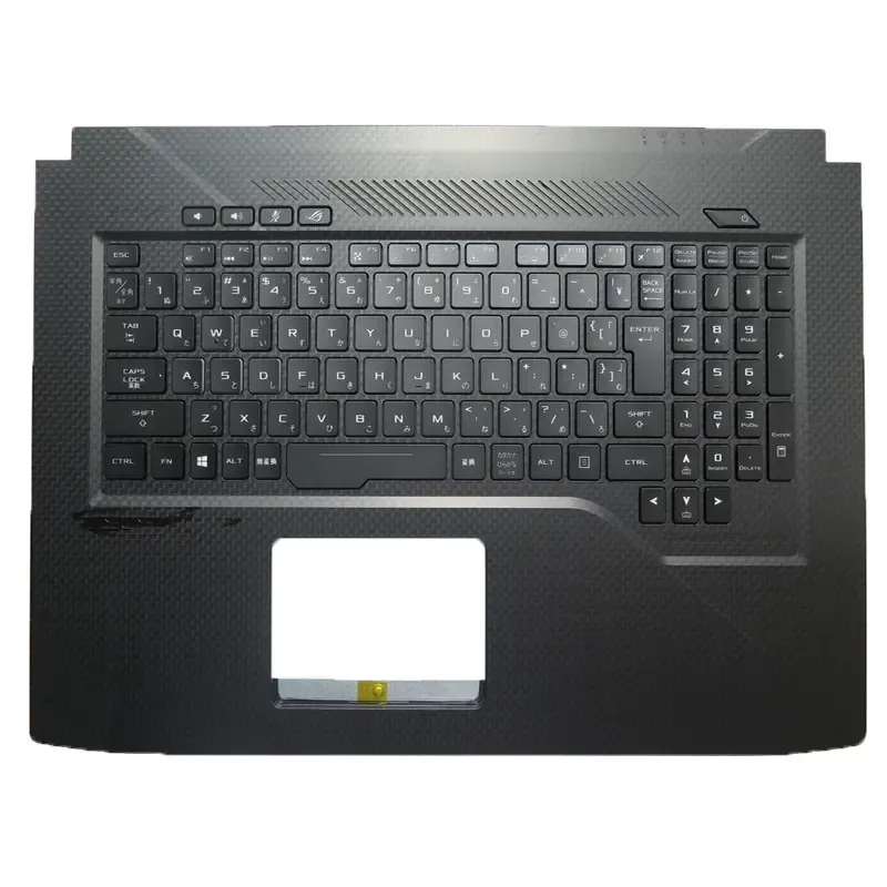Laptop palmrestkeyboard para asus GL503VM-1D nova capa preta retroiluminada sem touchpad jp japonês 90nb0gl1-r31jp0 v170146dj1