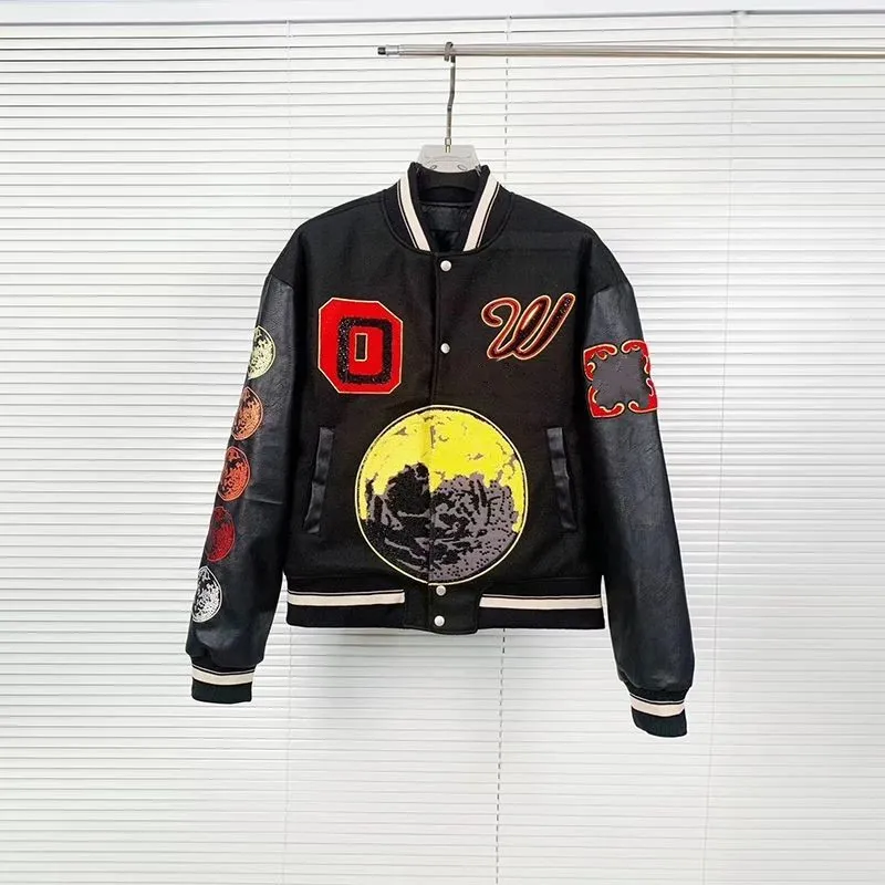 DHgate.com:Off-White Windbreaker Varsity Jacket: Loose Long DHgate.com:Off-White Windbreaker Varsity Jacket: Loose Long