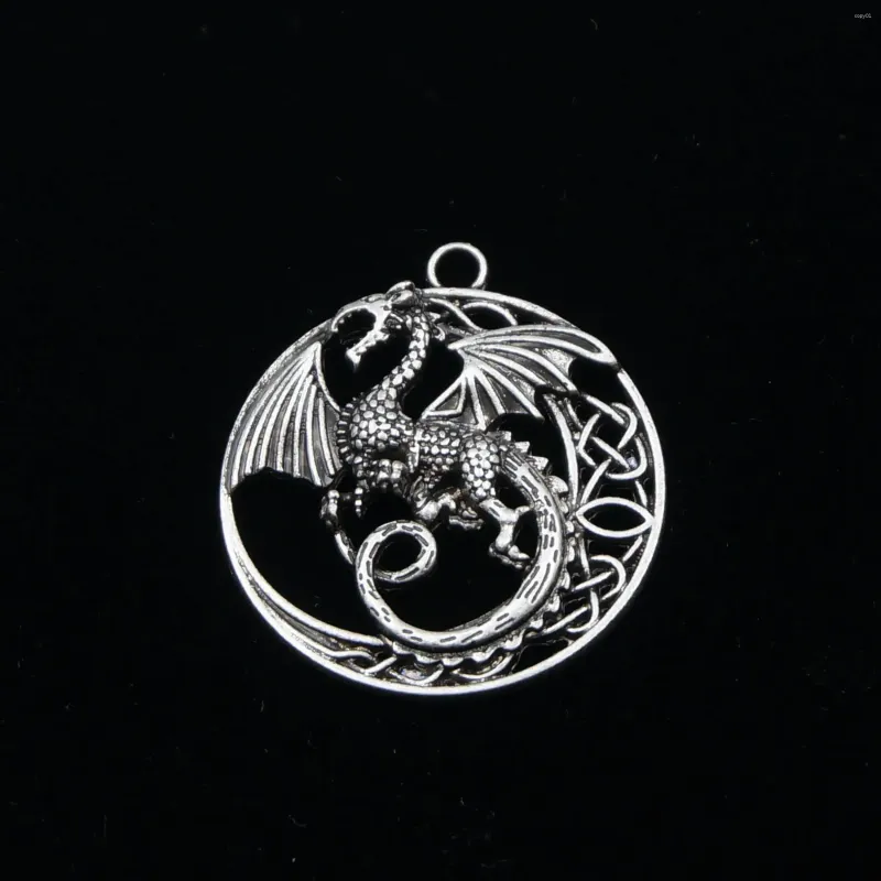 Pendant Necklaces 10pcs Zinc Alloy Vintage Animal Viking Dragon DIY Jewelry Accessories