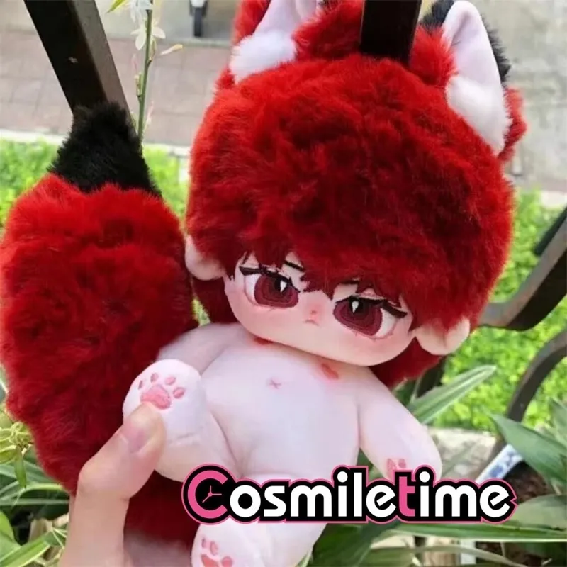 Poppen Geen attribuut Red Monster 20 cm Pluche Pop Gevulde Plushie Dress Up Cospslay Anime Speelgoed Figuur Kerstcadeaus WEN 231023