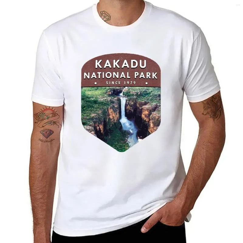Polos masculinos Parque Nacional Kakadu Camisetas pesadas de secagem rápida personalizadas ajustadas para homens