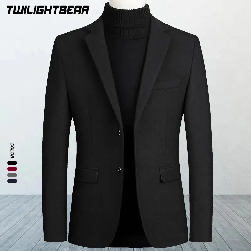 Trajes para hombre Blazers Chaqueta de traje masculino de lana de gran tamaño Sólido Negocios Casual Invierno Hombres Ropa Abrigo de boda 4XL BFJ002 231023